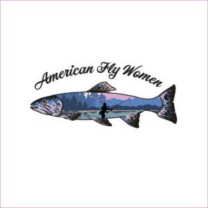 American Fly Women Sticker