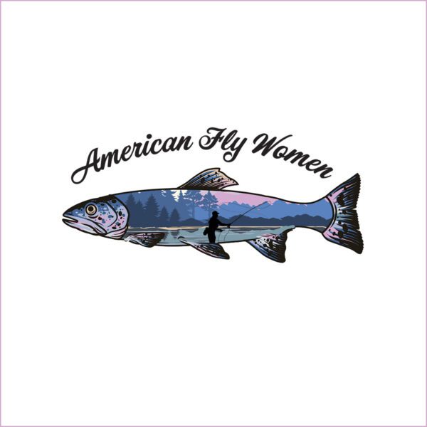 American Fly Women Sticker
