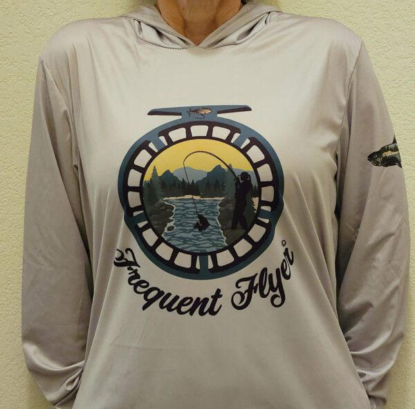 Frequent Flyer - Dark Gray Sun Shirt - Image 2